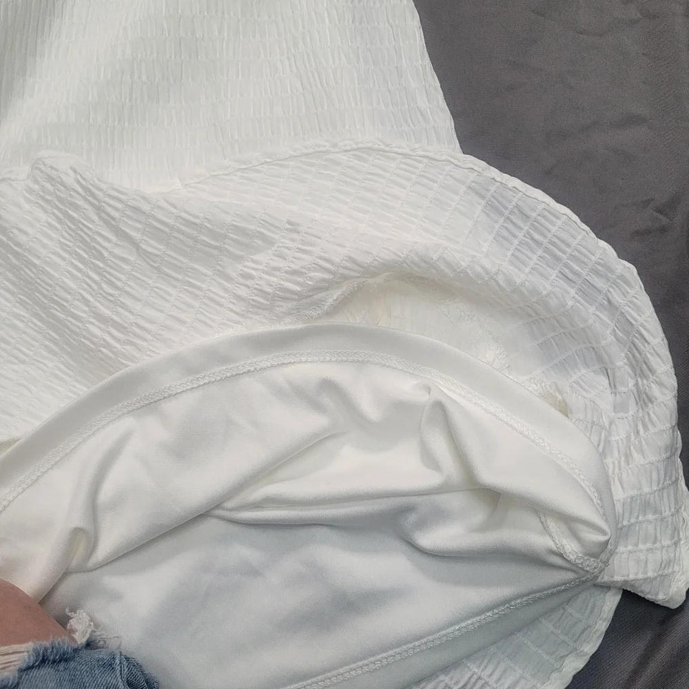 $Tommy Hilfiger White Flowy Dress,  Size 12 - Picture 7 of 10